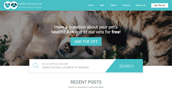 Desktop Screenshot of healthcareforpets.com